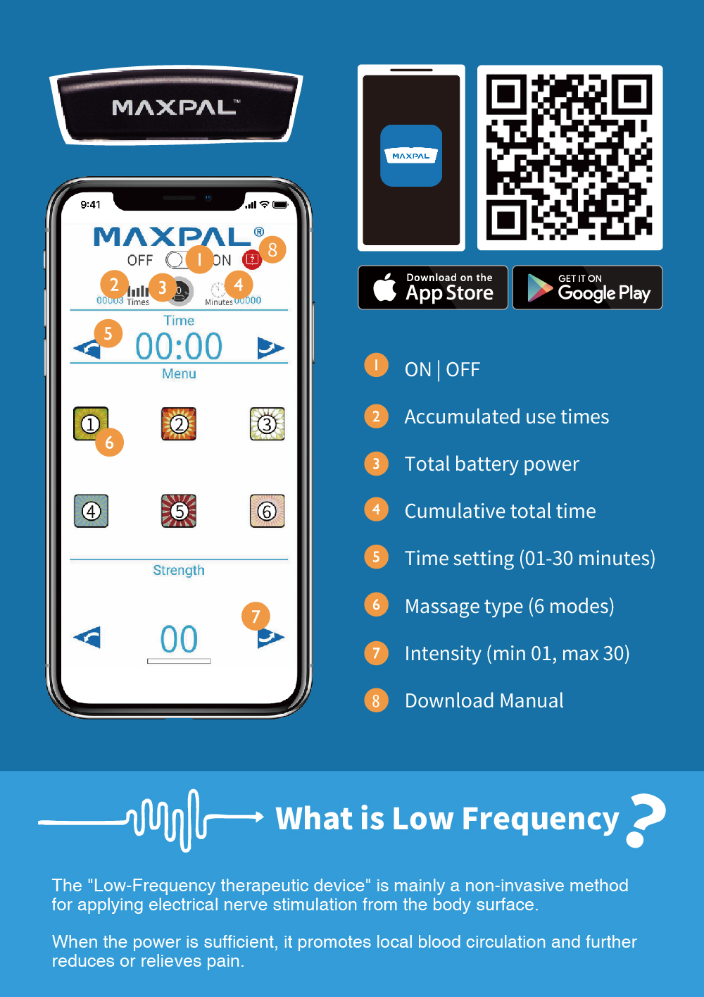 maxpal bluetooth massage app introduction